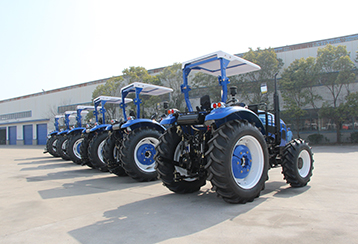 Six Units JS GOLDEN 90HP 4WD Agricultural Tractors exported to Ecuador